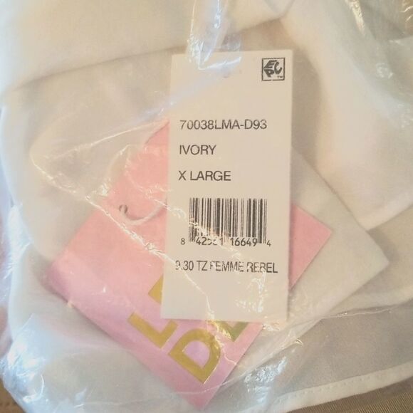 Leyden Womens Lace Trim Pullover Blouse - Picture 4 of 4